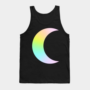 Pastel Rainbow Ombre Moon Tank Top